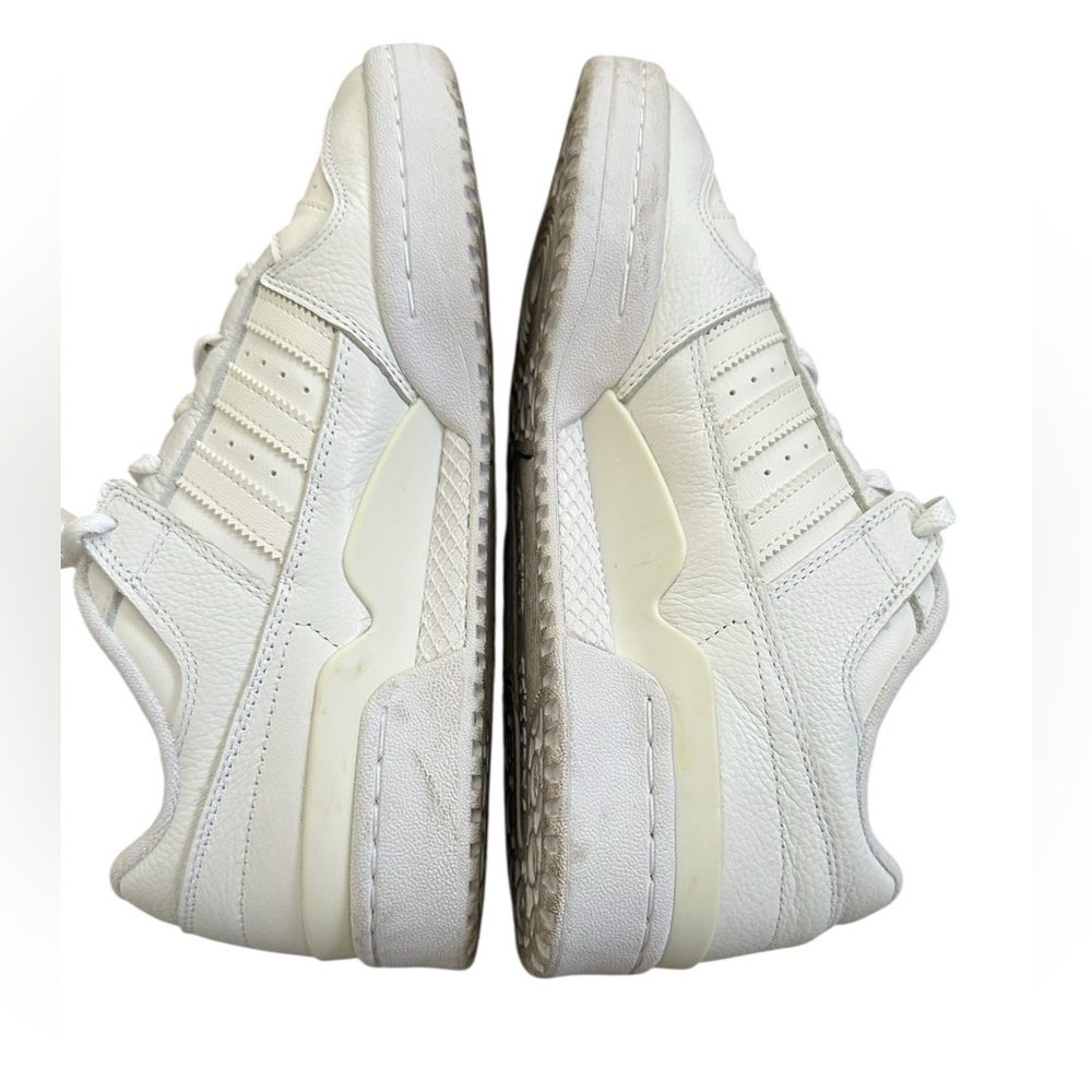 Adidas Forum Low White Gold tumbled leather sneakers size 10.5 women - Picture 9 of 12